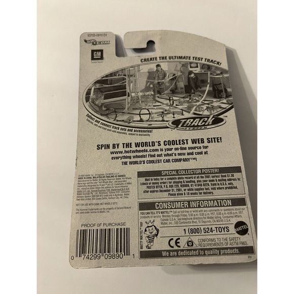 2001 Hot Wheels Collector No #162 HUMMER Yellow w/ RZR Spoke Wheels - 53705 - Picture 4 of 4